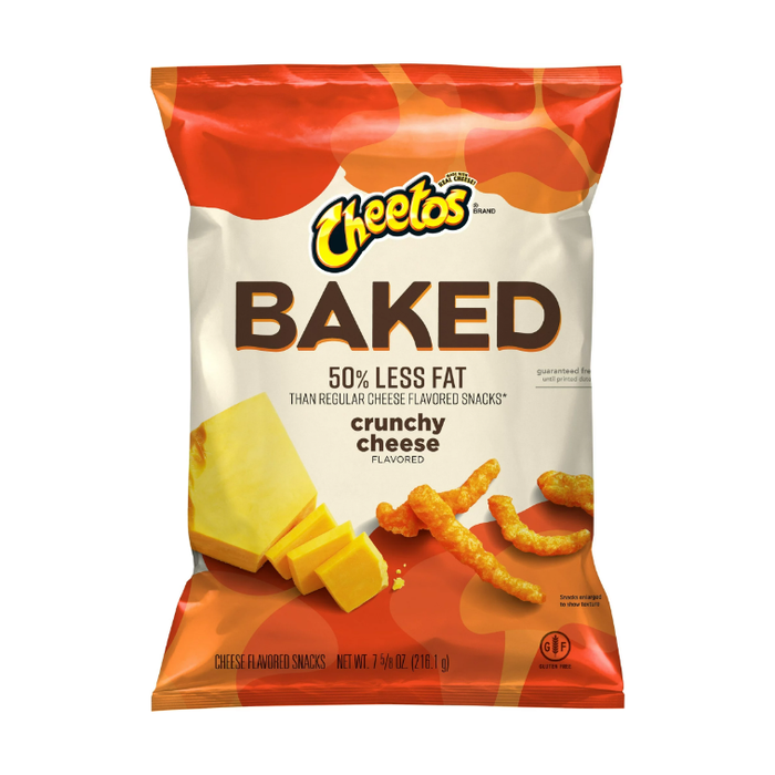 Cheetos Baked Gluten-Free Crunchy Cheese Flavored Snacks, 7.625 oz Bag