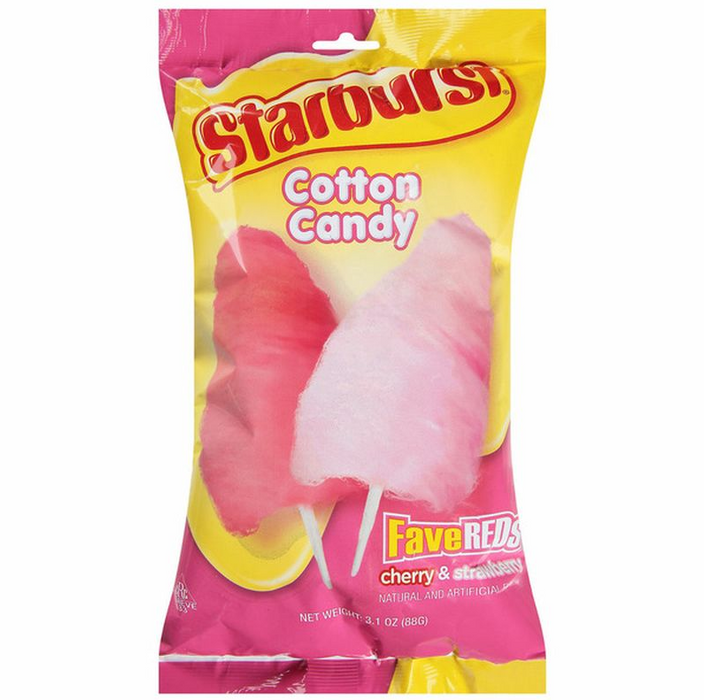 Starburst Fave Reds Cotton Candy, 3.1 Oz