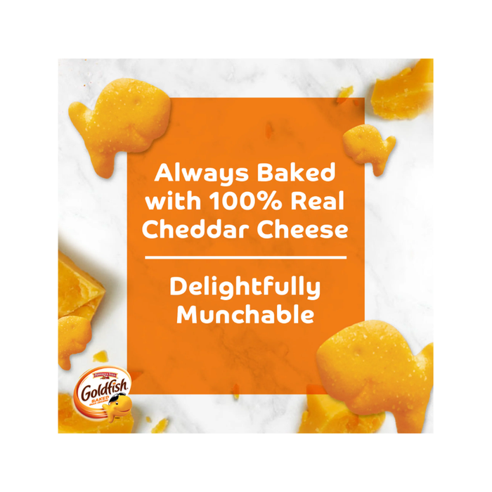 Goldfish Cheddar Cheese Crackers, Snack Packs, 1 oz, 12 CT Multi-Pack Tray