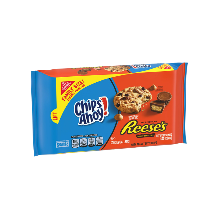 CHIPS AHOY! Cookies with Reese’s Peanut Butter Cups, Family Size, 14.25 oz