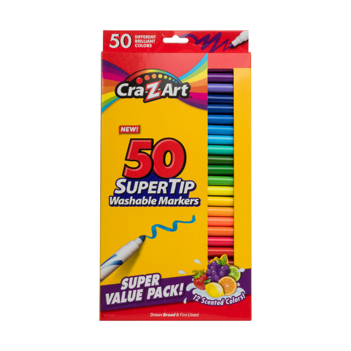 Cra-Z-Art Fine Line Washable Markers, 20 Count Multicolor, Back to School  Supplies