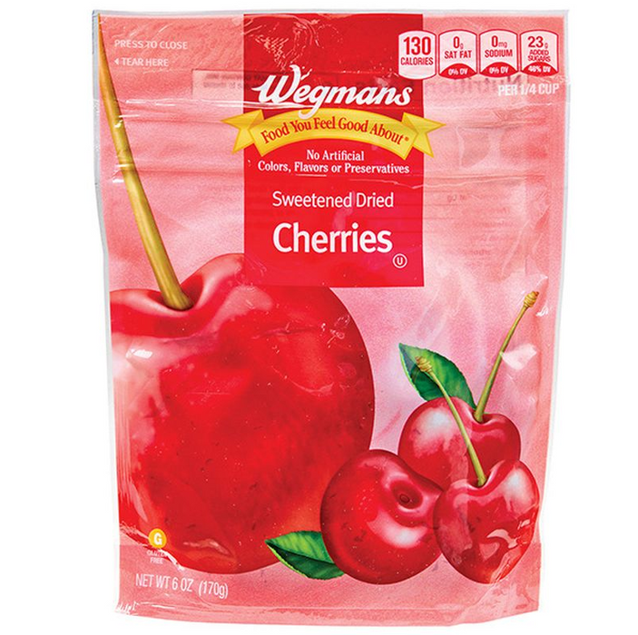 Wegmans Sweetened Dried Cherries 6oz