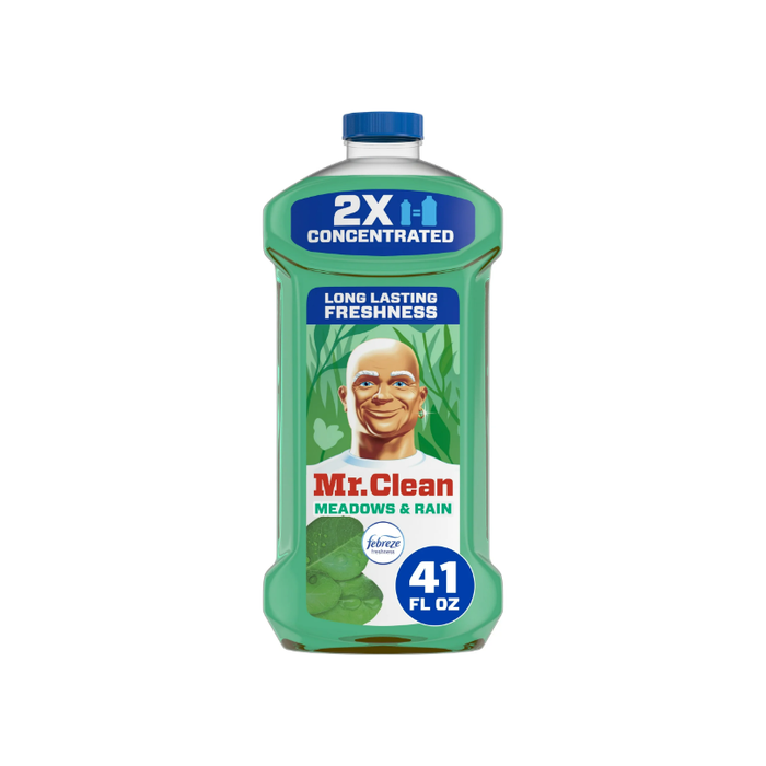Mr. Clean 2X Concentrated Multi Surface, All Purpose Cleaner, Febreze Meadows & Rain Scent, 41 fl oz