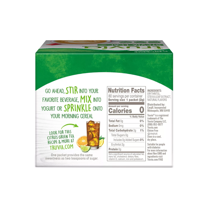 Truvia Original Calorie-Free Sweetener from the Stevia Leaf - 80 packets/5.64oz