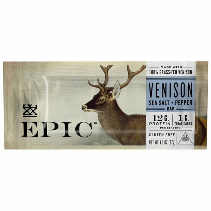 EPIC Bar, Venison, Sea Salt + Pepper