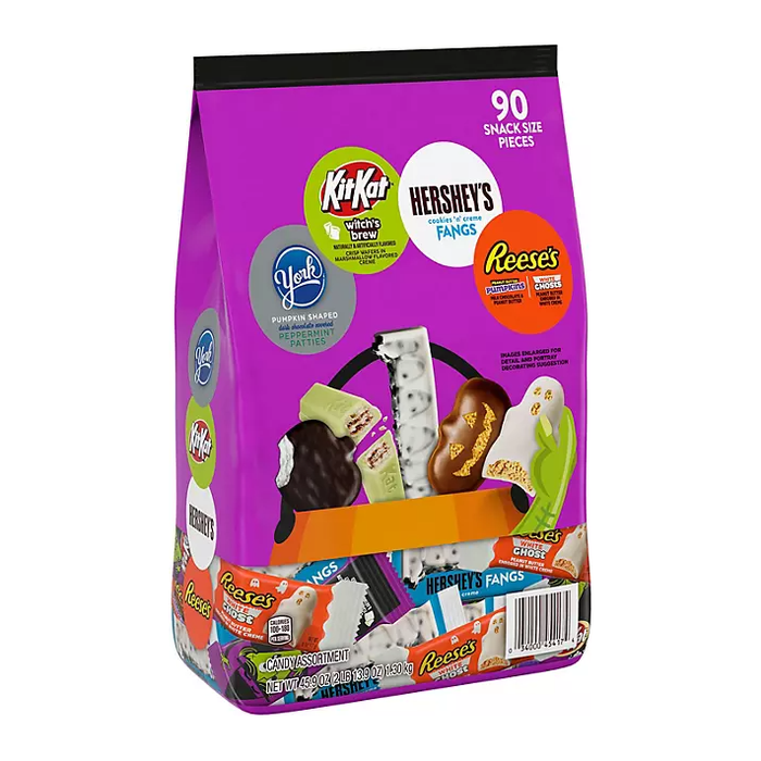 Hershey Halloween Variety Pack Candy, Snack Size, 90 pcs.