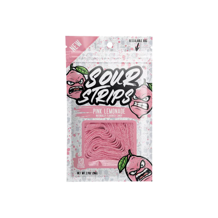 Sour Strips Pink Lemonade Candy - 3.4oz