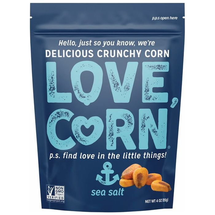 LOVE CORN Corn, Sea Salt, Crunchy 4.0 oz