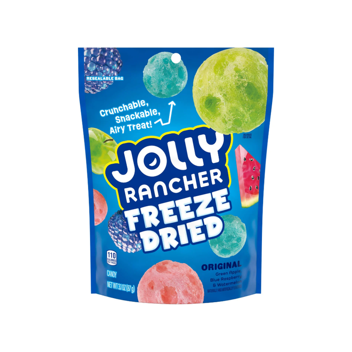 Jolly Rancher Freeze Dried Original Fruit Flavored Candy, Bag 3.1 oz