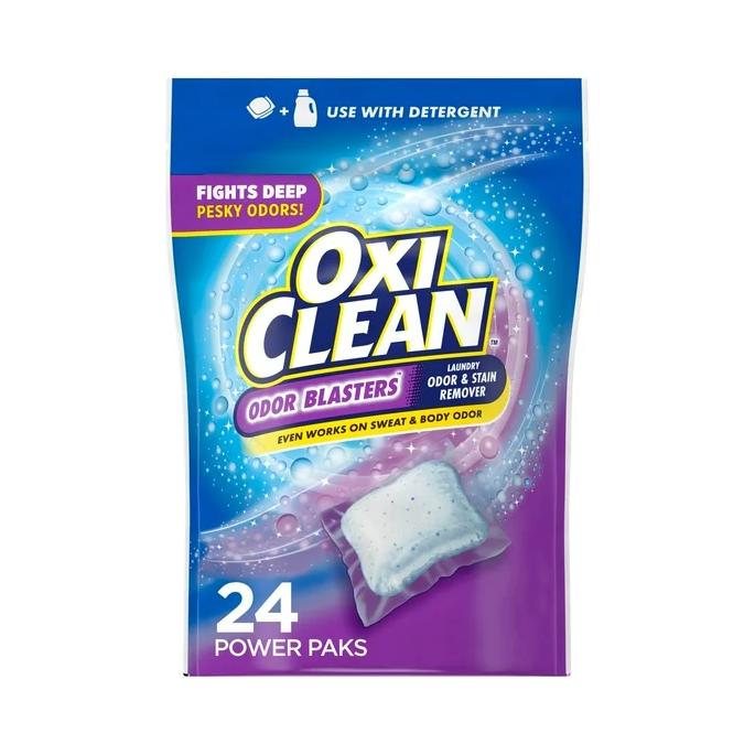 OxiClean Odor Blasters Odor and Stain Remover Power Paks, 24ct