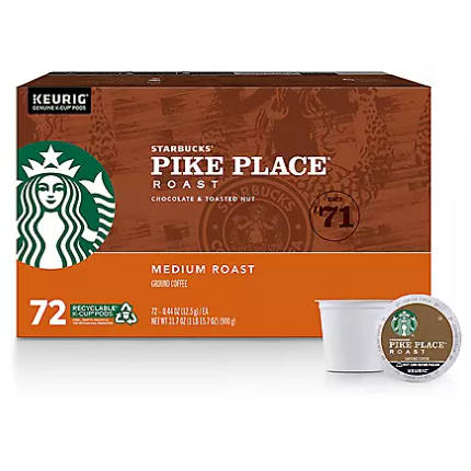 Starbucks pike place k cups hotsell