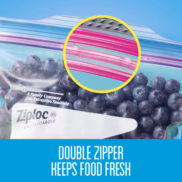 Ziploc Gallon Freezer Bags with New Stay Open Design (152 ct