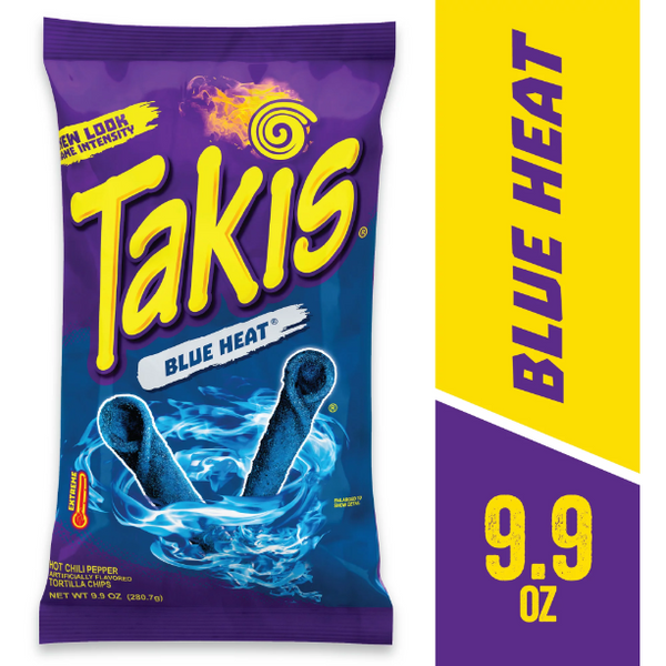 Takis Blue Heat Hot Chili Pepper Rolled Tortilla Chips, 9.9 oz - Kroger