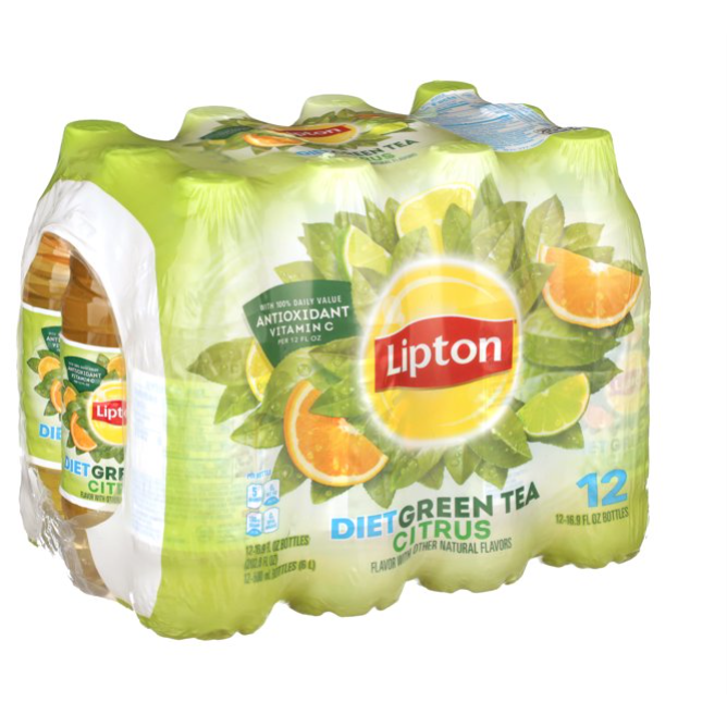 Lipton Iced Tea, Lemon, 16.9 oz Bottles, 12 Count