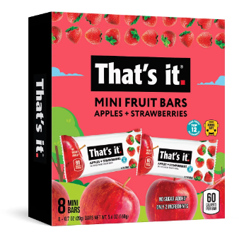 That's It, Fruit Bar Apple + Strawberry, 12 Ct 